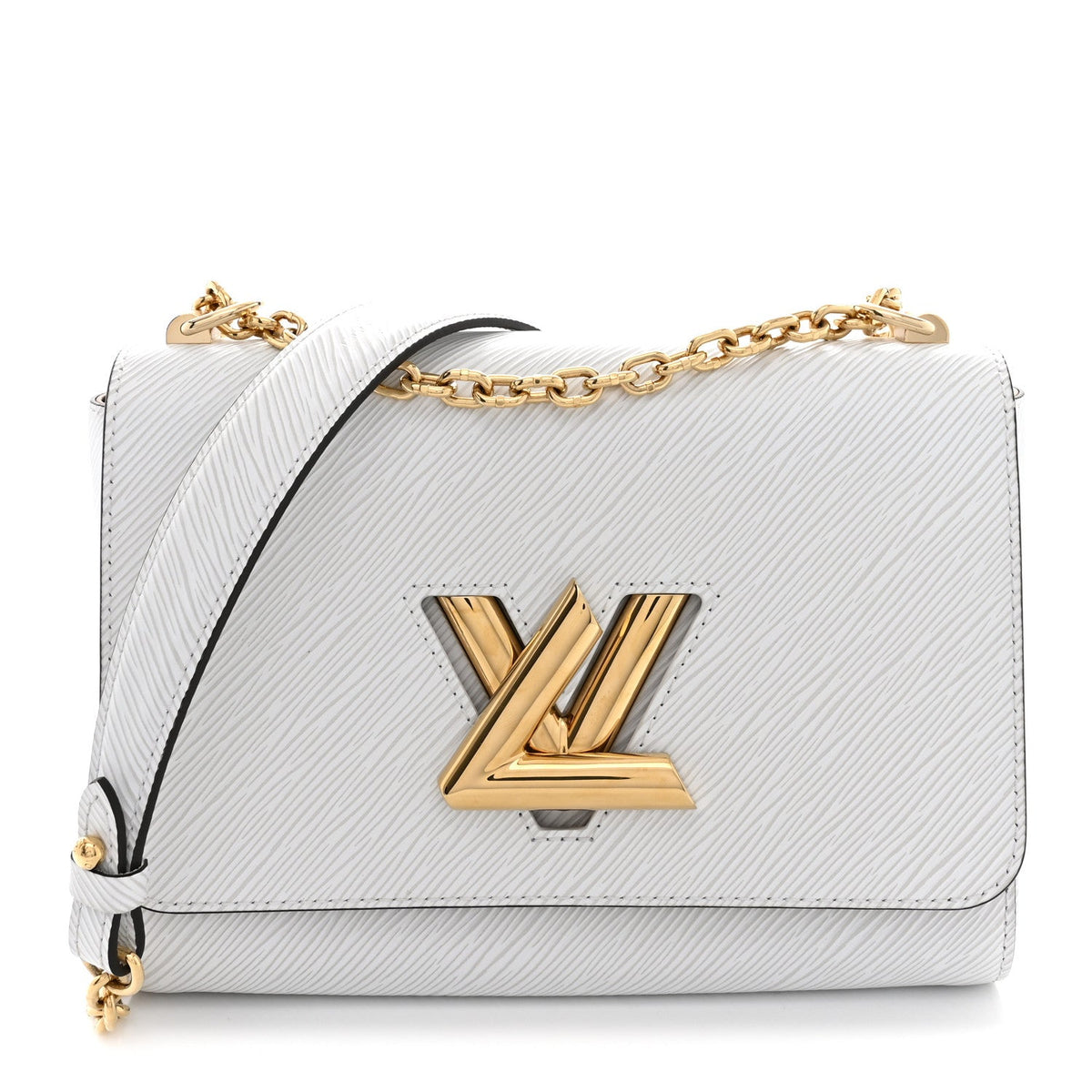 Epi Twist Shoulder Bag MM White