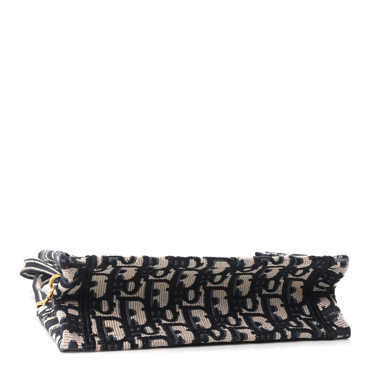 Oblique Mini Book Tote With Strap Blue Multicolor