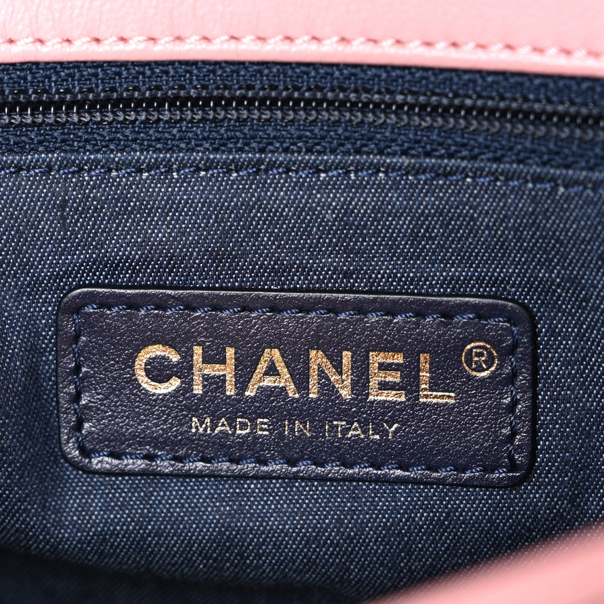 Lambskin Quilted Resin Bi-Color Chain Flap Bag Pink