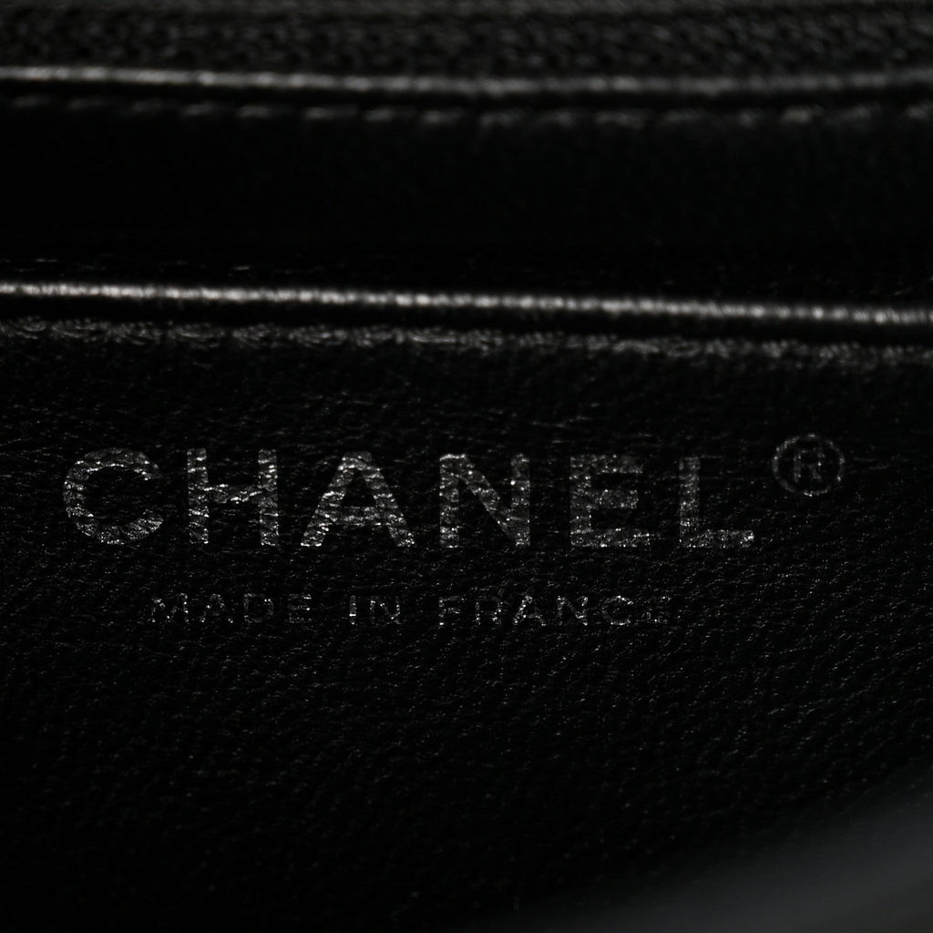 Caviar Quilted Mini Square Flap Black
