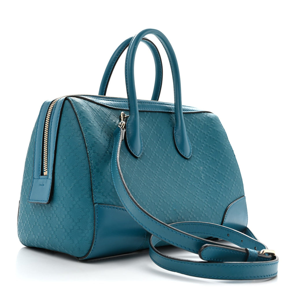 Hilary Lux Bright Diamante Top Handle Bag Deep Cobalt