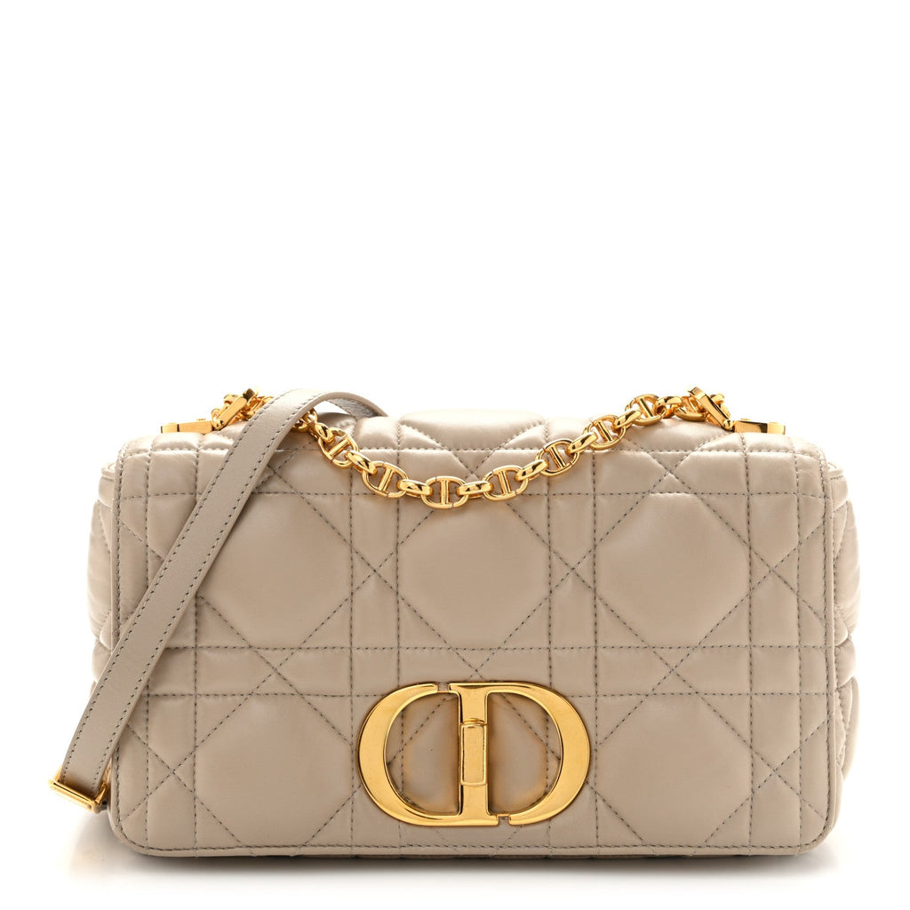 Calfskin Macrocannage Medium Caro Bag Sand
