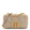 Calfskin Macrocannage Medium Caro Bag Sand
