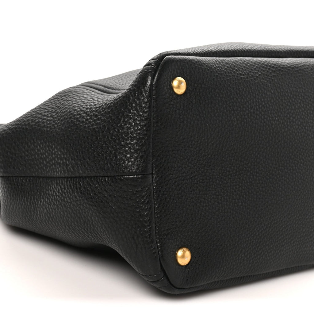 Vitello Daino Tote Black