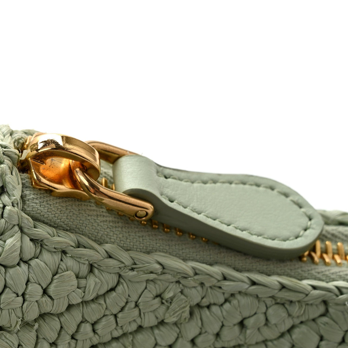 Yarn Raffia Effect Crochet Re-Edition 2005 Shoulder Bag Acqua