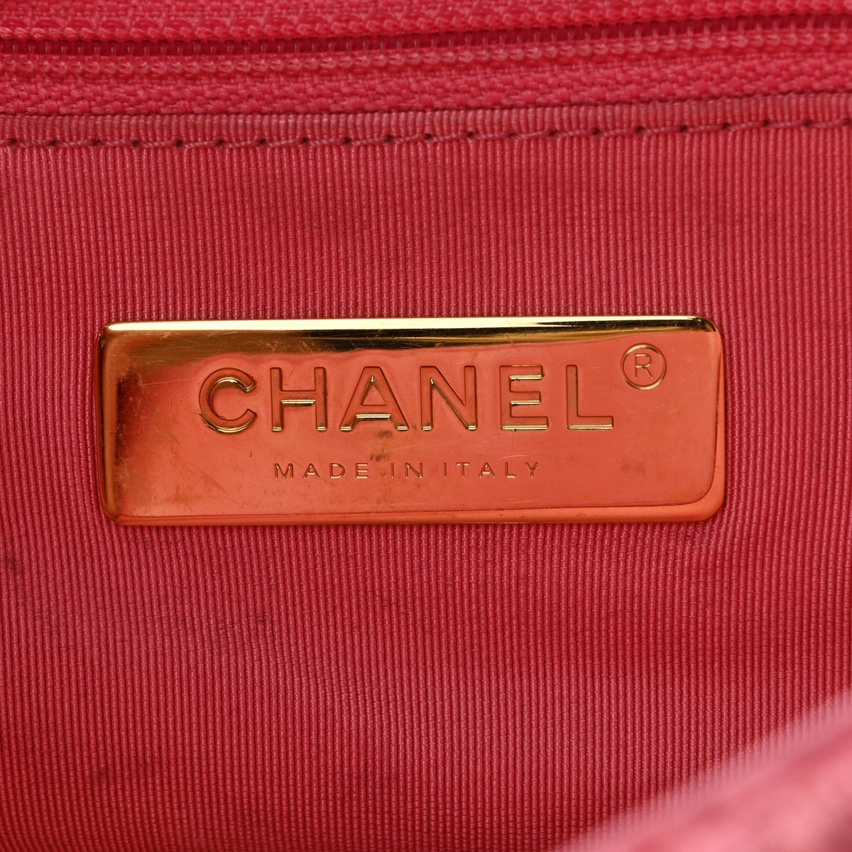 Metallic Tweed Quilted Large Chanel 19 Flap Pink