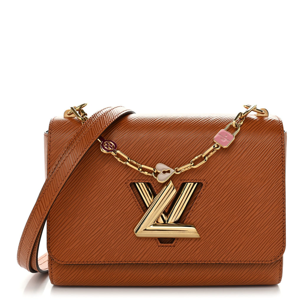 Epi Twist Shoulder Bag MM Gold Cipango