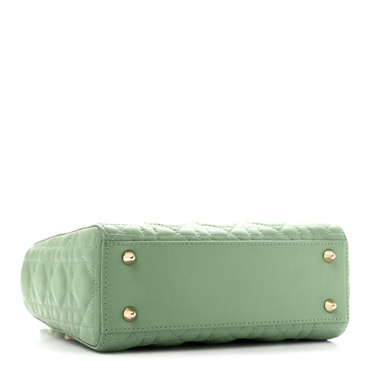 Lambskin Cannage Small My ABCDior Lady Dior Cedar Green