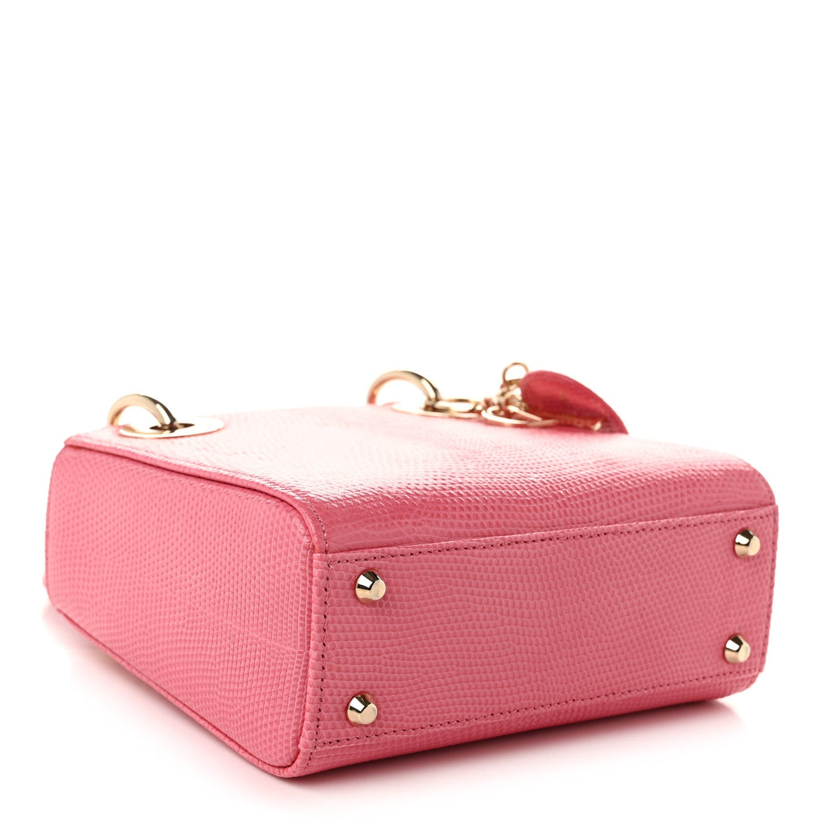 Lizard Mini Lady Dior Pink