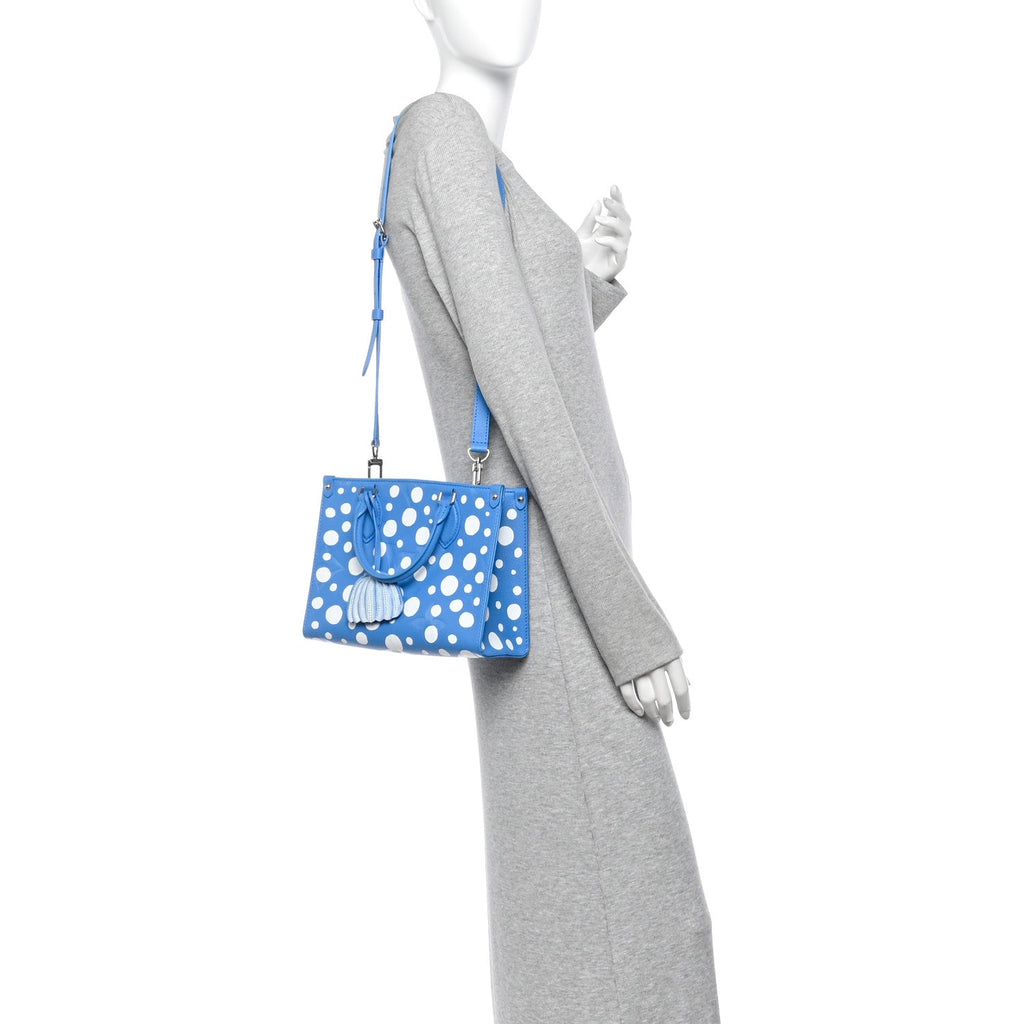 LV X YK Empreinte Infinity Dots Onthego PM Blue White
