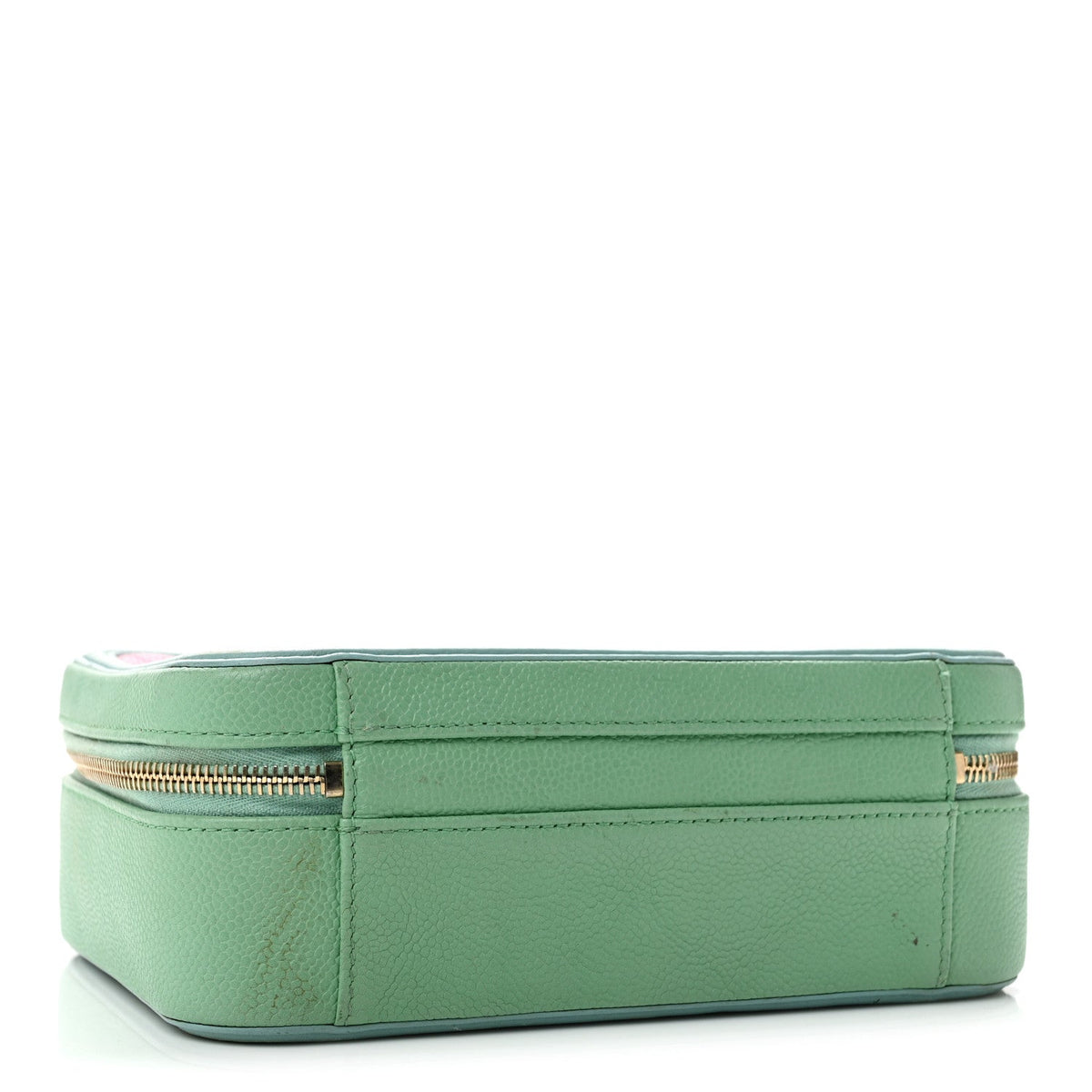 Caviar Quilted Medium CC Filigree Vanity Case Pink Green Blue