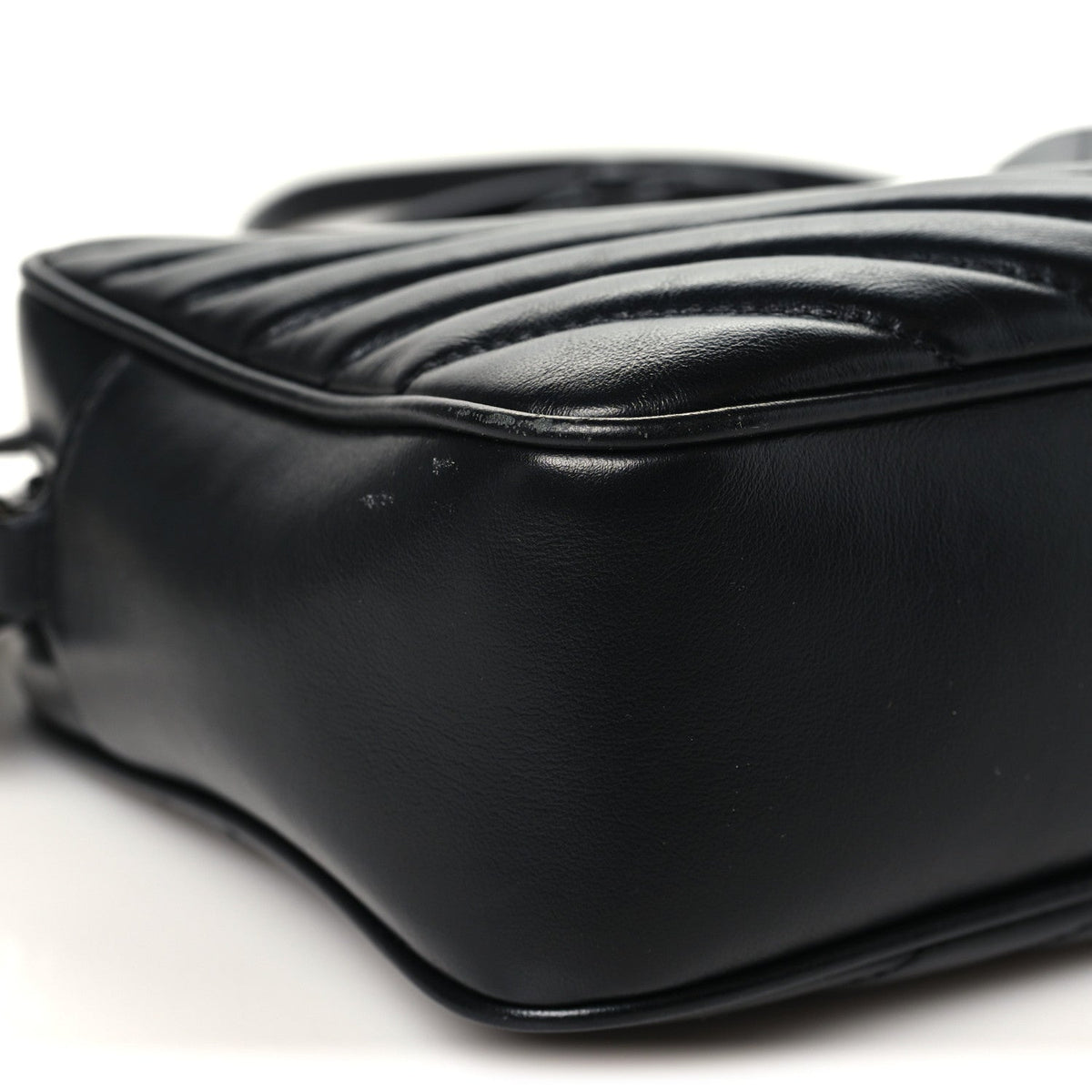 Calfskin Matelasse Monogram Monochrome Lou Camera Bag Black