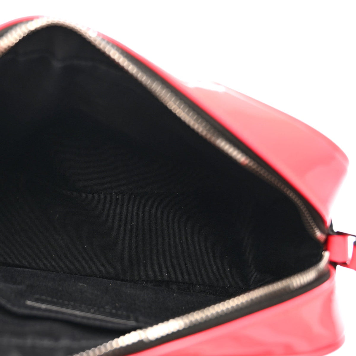 Patent Calfskin Matelasse Monogram Lou Camera Bag Neon Pink