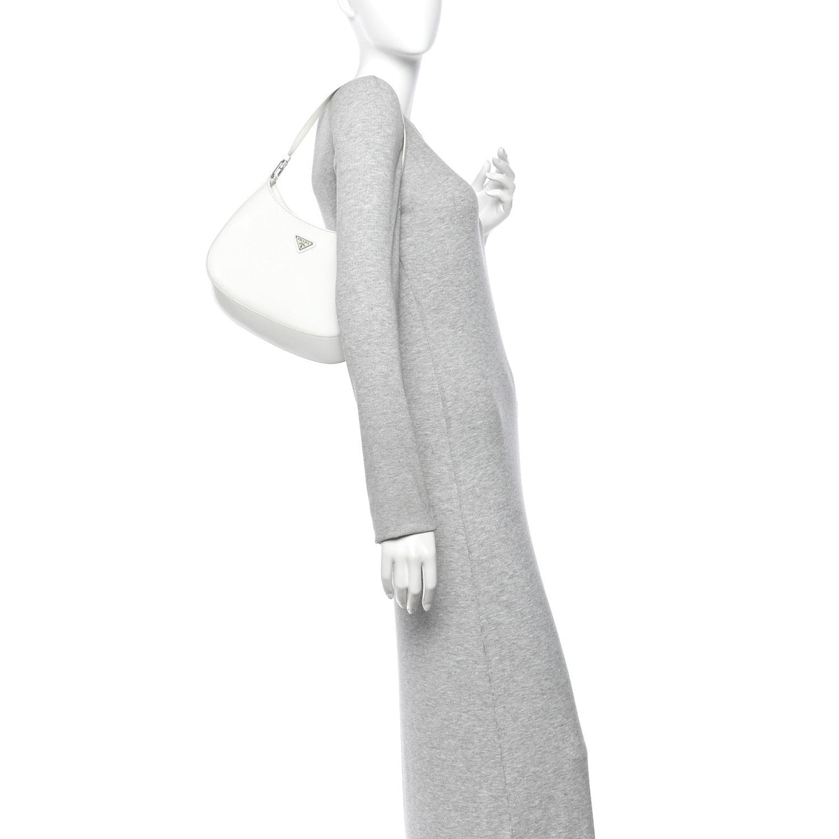 Spazzolato Cleo Shoulder Bag White