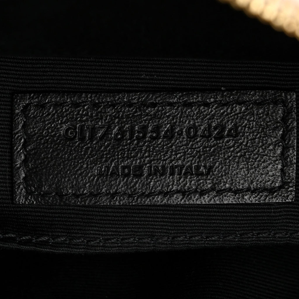Calfskin Matelasse Monogram Lou Camera Bag Crema Soft