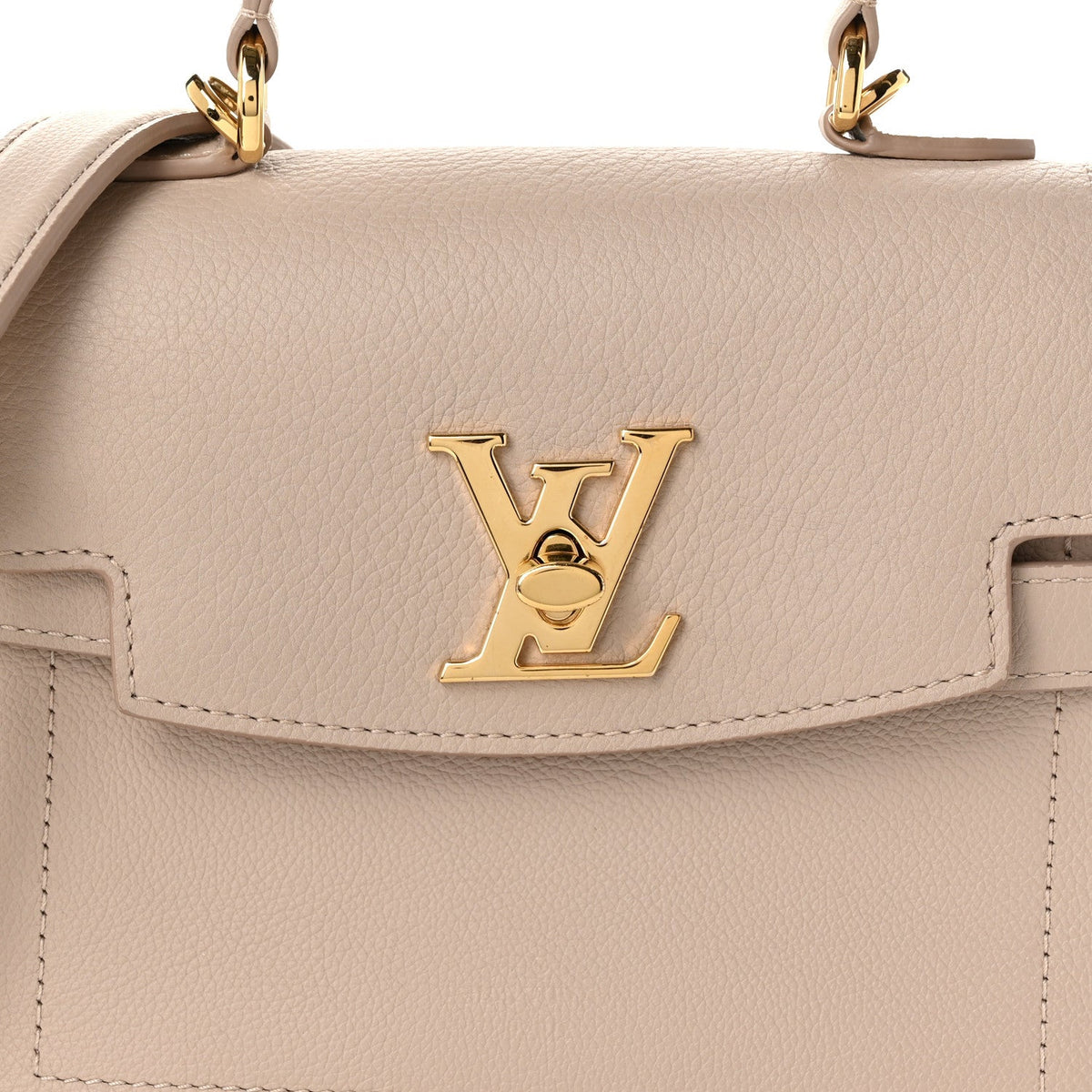 Soft Calfskin Mini Lockme Ever Greige