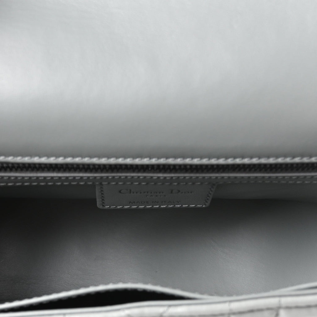 Calfskin Macrocannage Medium Caro Bag Iron Grey
