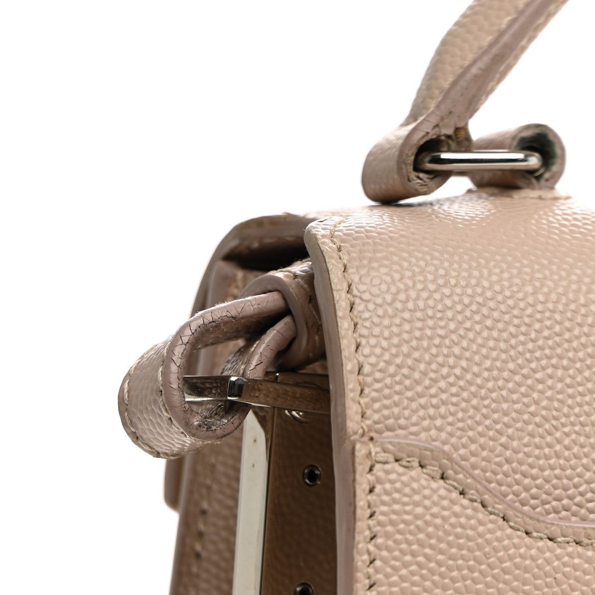 Grain de Poudre Mini Classic Monogram Cassandra Top Handle Marble Pink