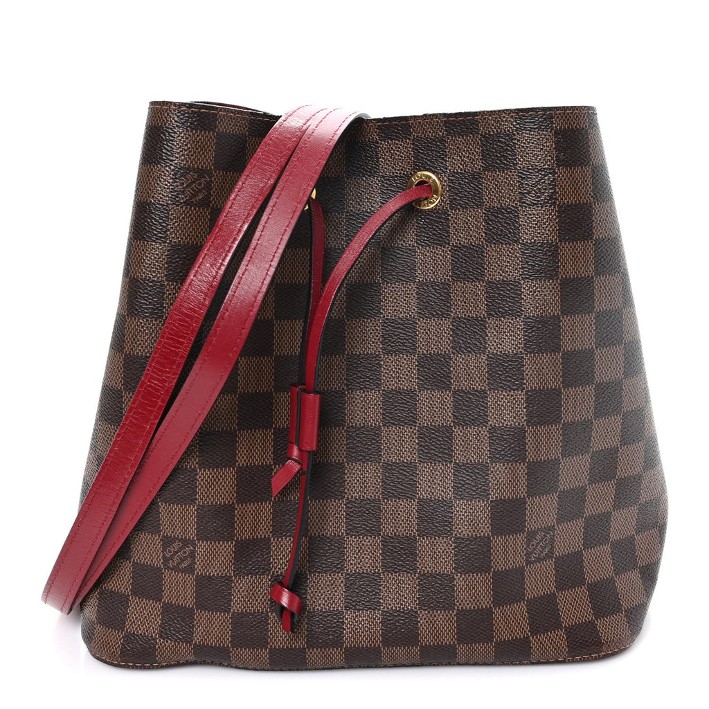Damier Ebene Neonoe MM Cherry Berry