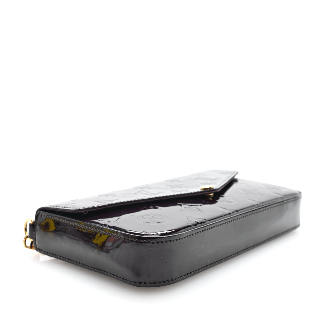 Vernis Pochette Felicie Chain Wallet Amarante