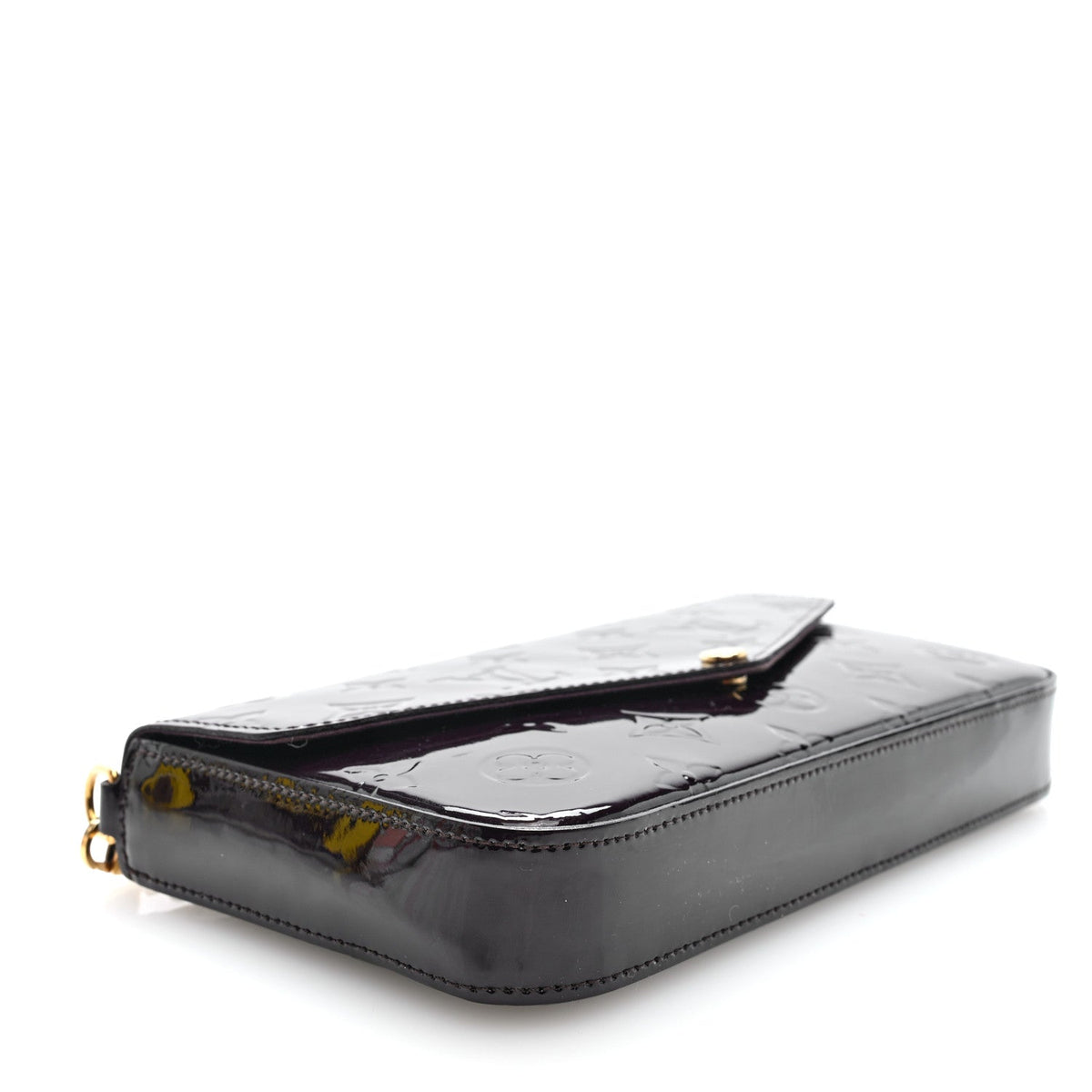 Vernis Pochette Felicie Chain Wallet Amarante