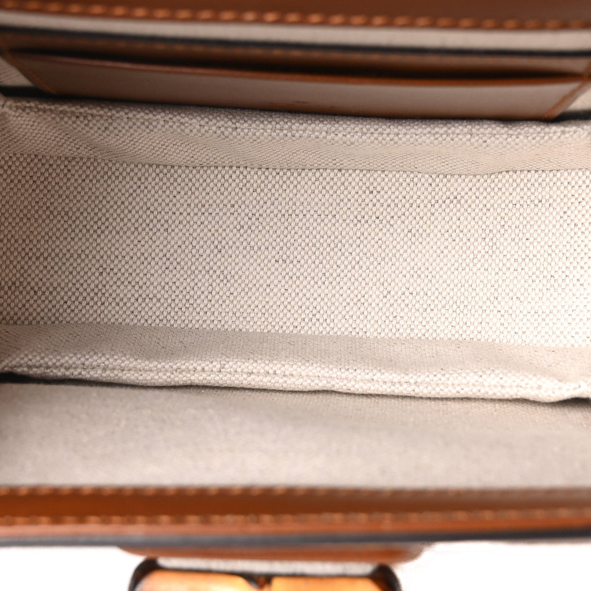 New Canvas Charisma Calfskin Crystal GG Monogram Small Bamboo 1947 Top Handle Bag Camel Ebony