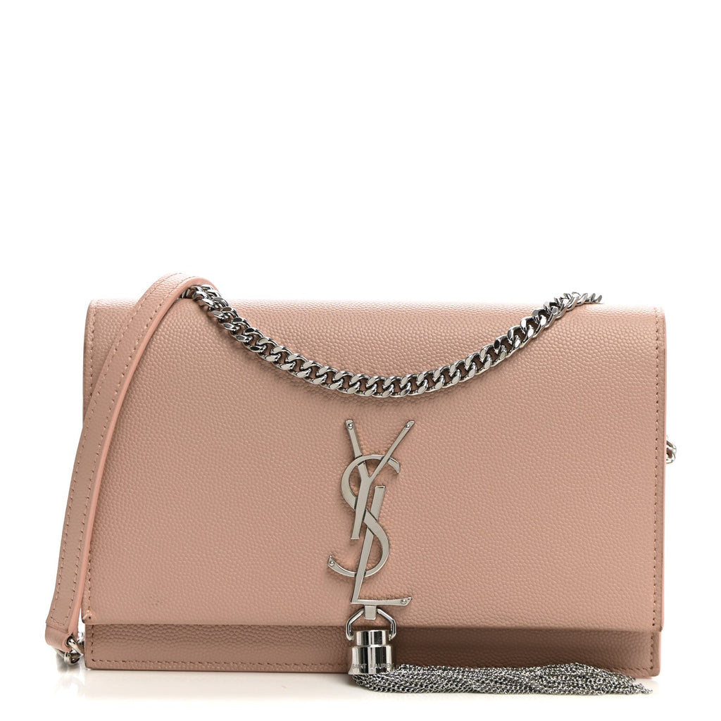 Grain De Poudre Classic Monogram Kate Tassel Chain Wallet Pale Pink