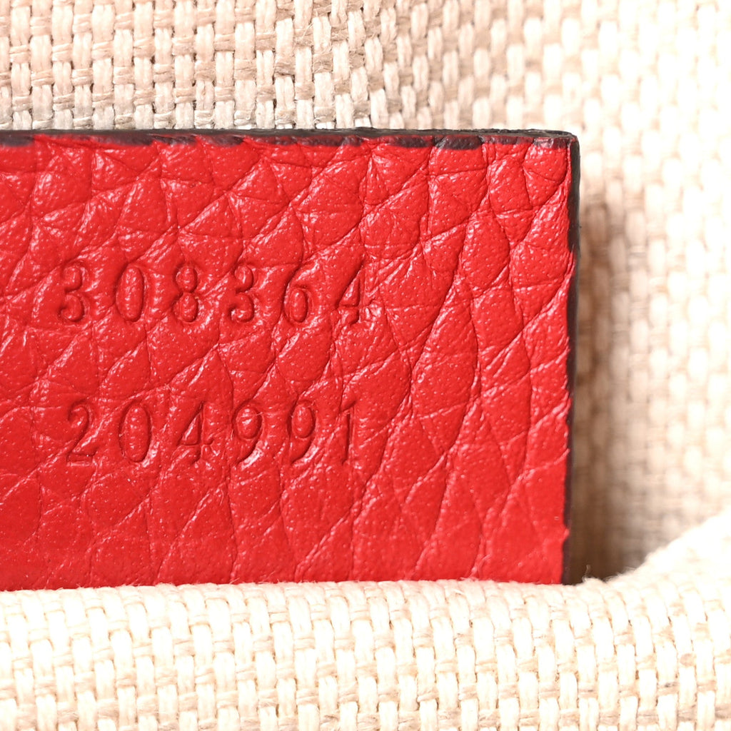 Pebbled Calfskin Small Soho Disco Bag Tabasco Red