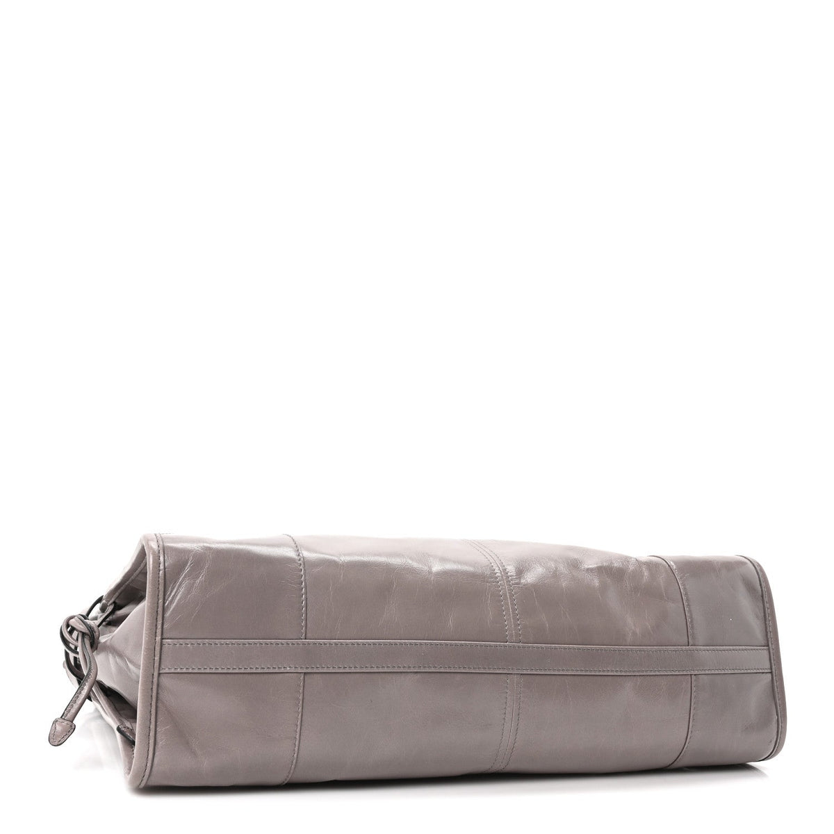 Glossy Calfskin Triangle Large Bonnie Shoulder Bag Peltro