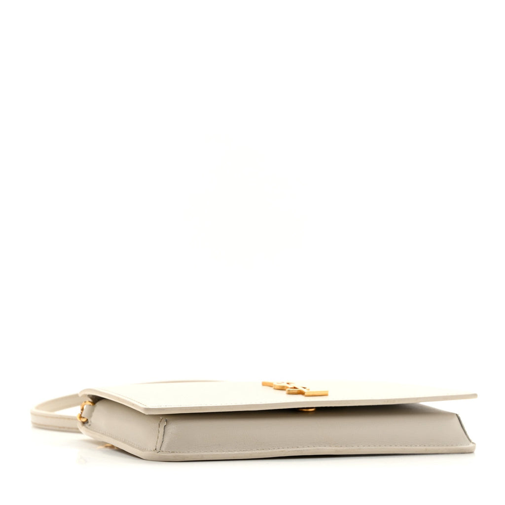 Smooth Calfskin Monogram Phone Holder Crossbody Crema Soft