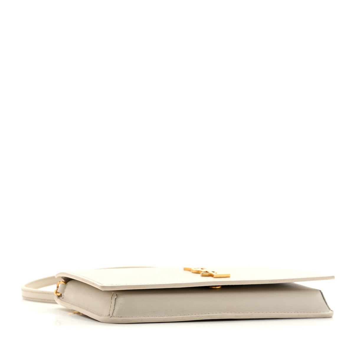 Smooth Calfskin Monogram Phone Holder Crossbody Crema Soft
