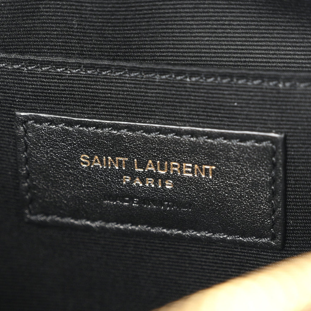 Calfskin Matelasse Monogram Lou Camera Bag Black