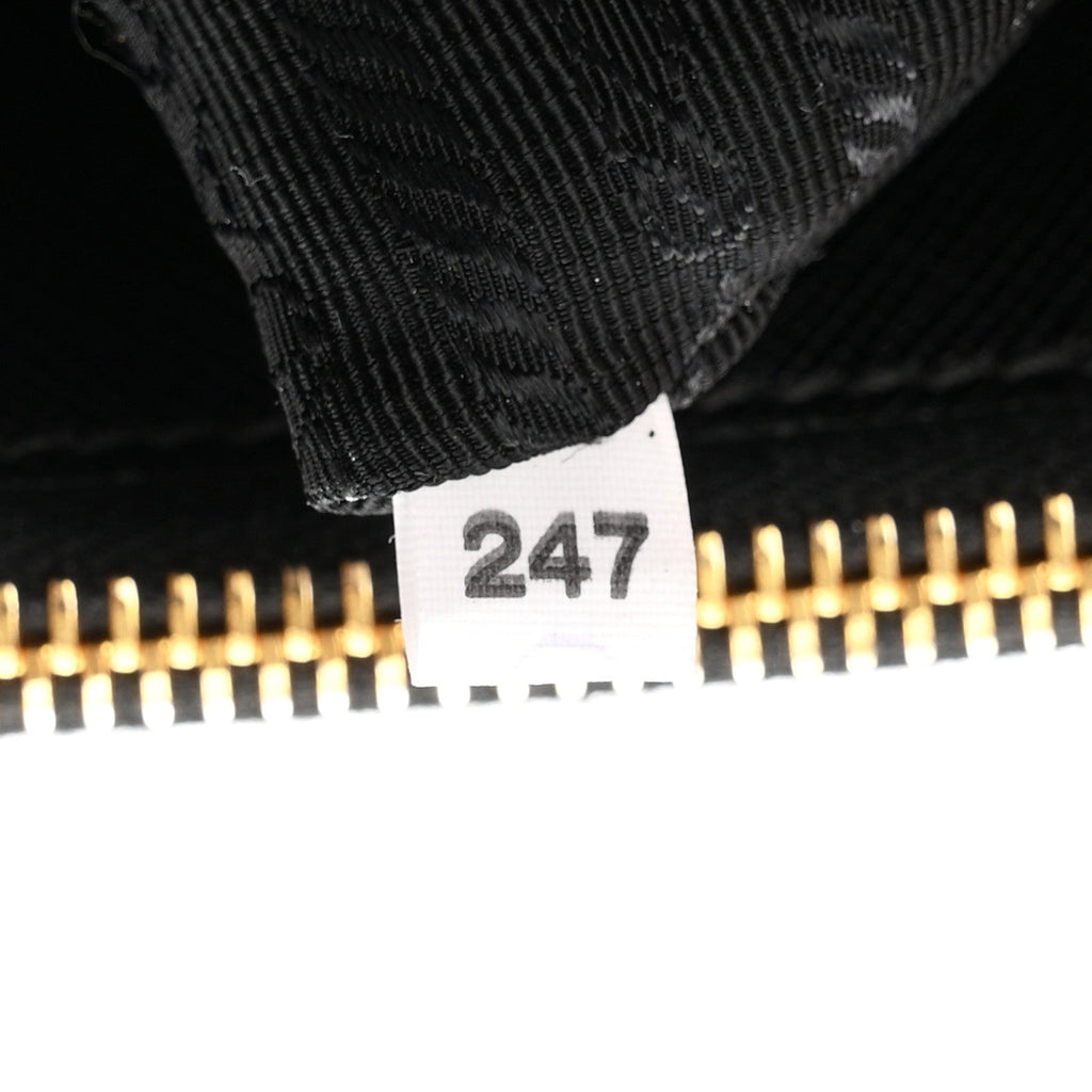 Saffiano Small Galleria Double Zip Tote Black
