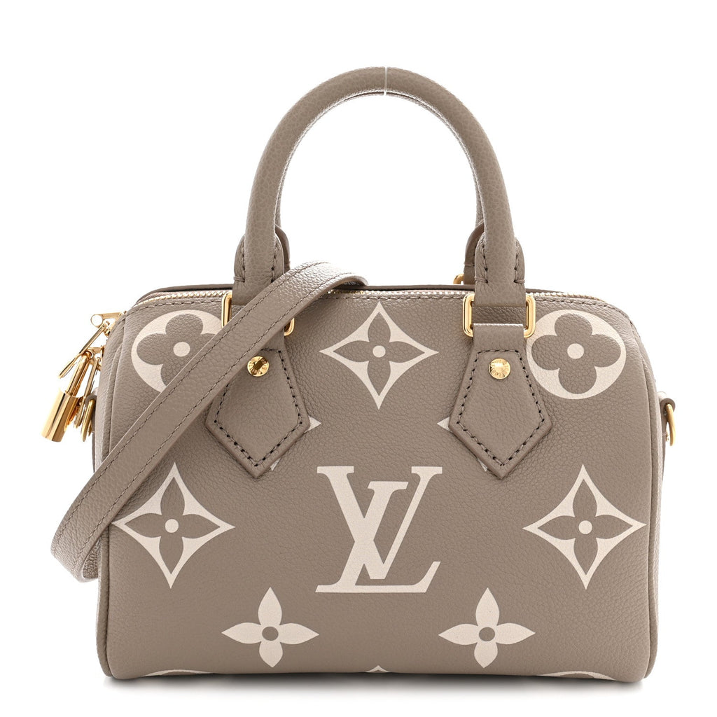 Empreinte Monogram Giant Speedy Bandouliere 20 Creme Beige