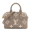Empreinte Monogram Giant Speedy Bandouliere 20 Creme Beige