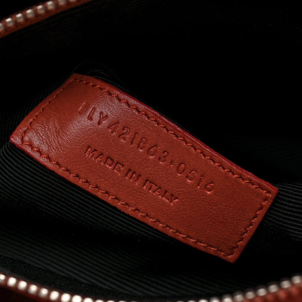 Grained Calfskin Topstich Baby Sac De Jour Mystic Rose