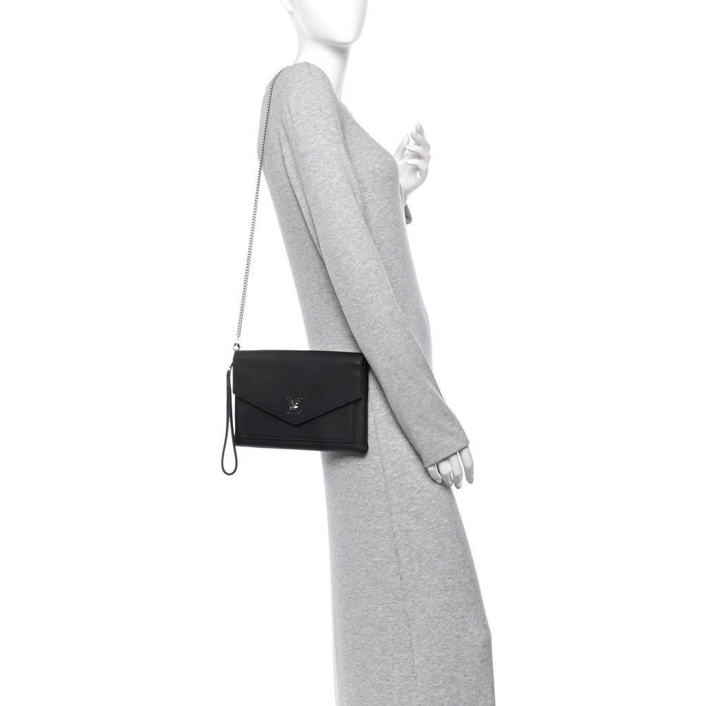 Soft Calfskin My Lockme Pochette Black