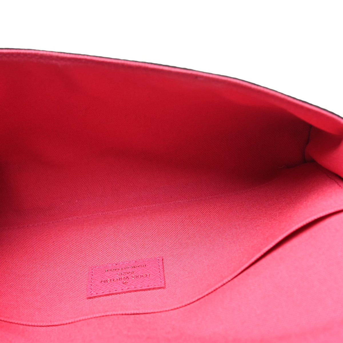 Monogram Pochette Felicie Chain Wallet Fuchsia