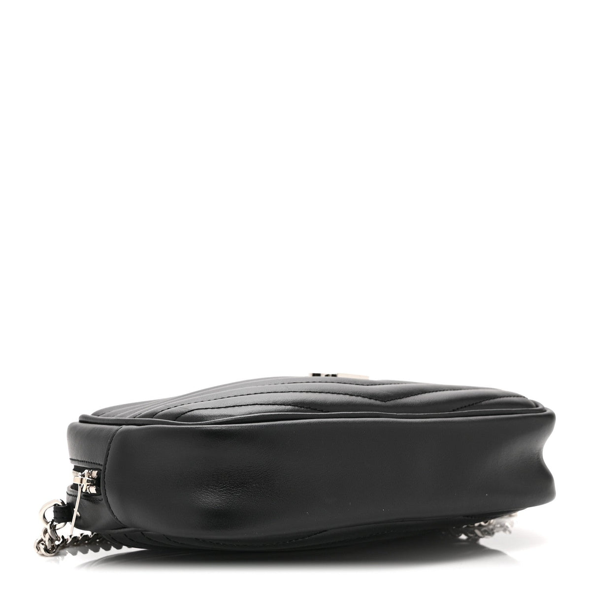 Calfskin Matelasse Monogram Mini Lou Camera Bag Black