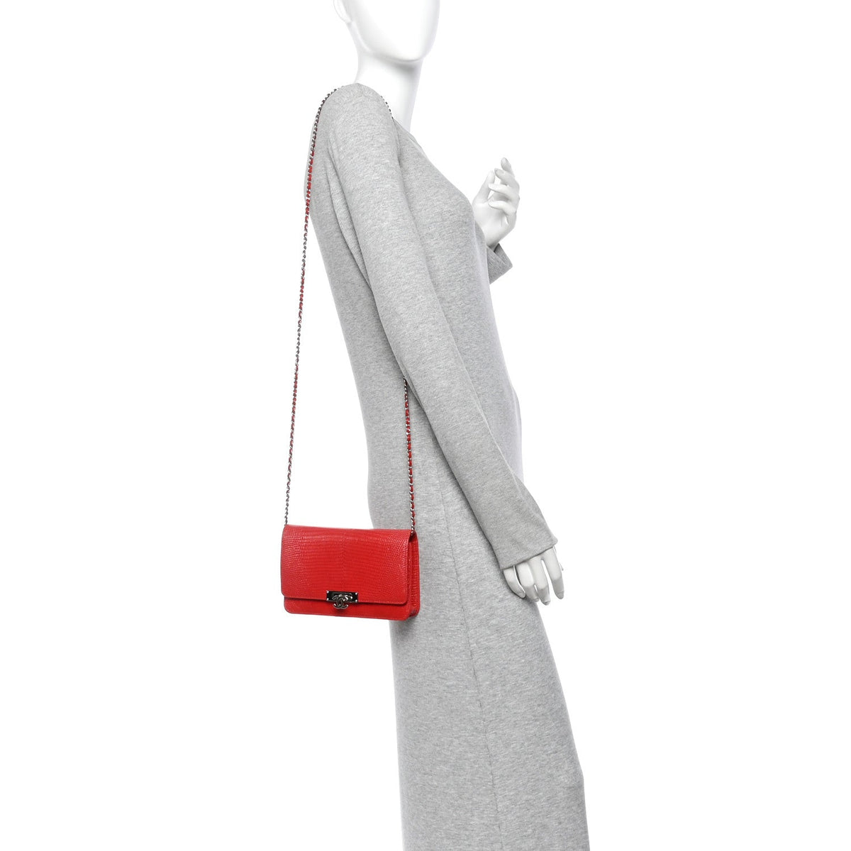 Lizard Golden Class Wallet on Chain WOC Red