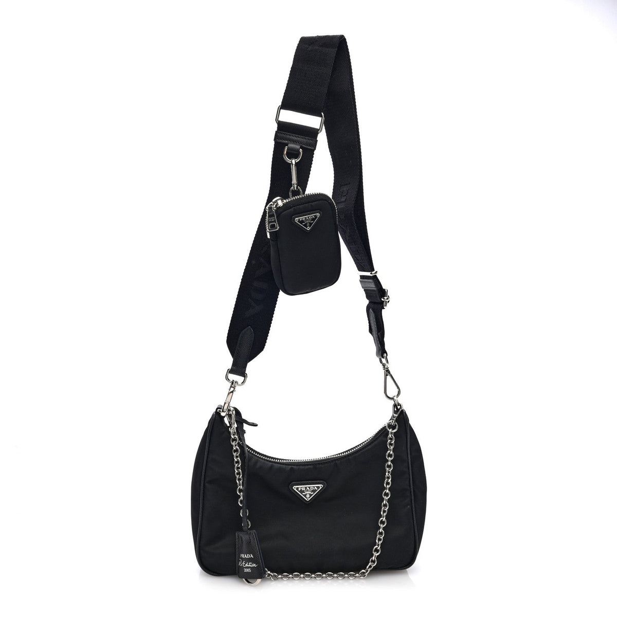 Nylon Re-Edition 2005 Shoulder Bag Black