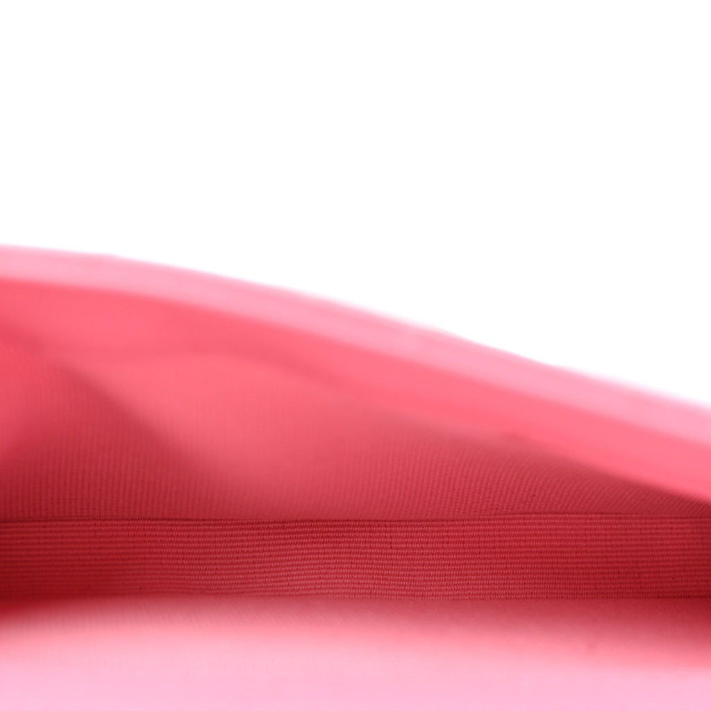 Lambskin Quilted Flap Phone Holder With Chain Pink