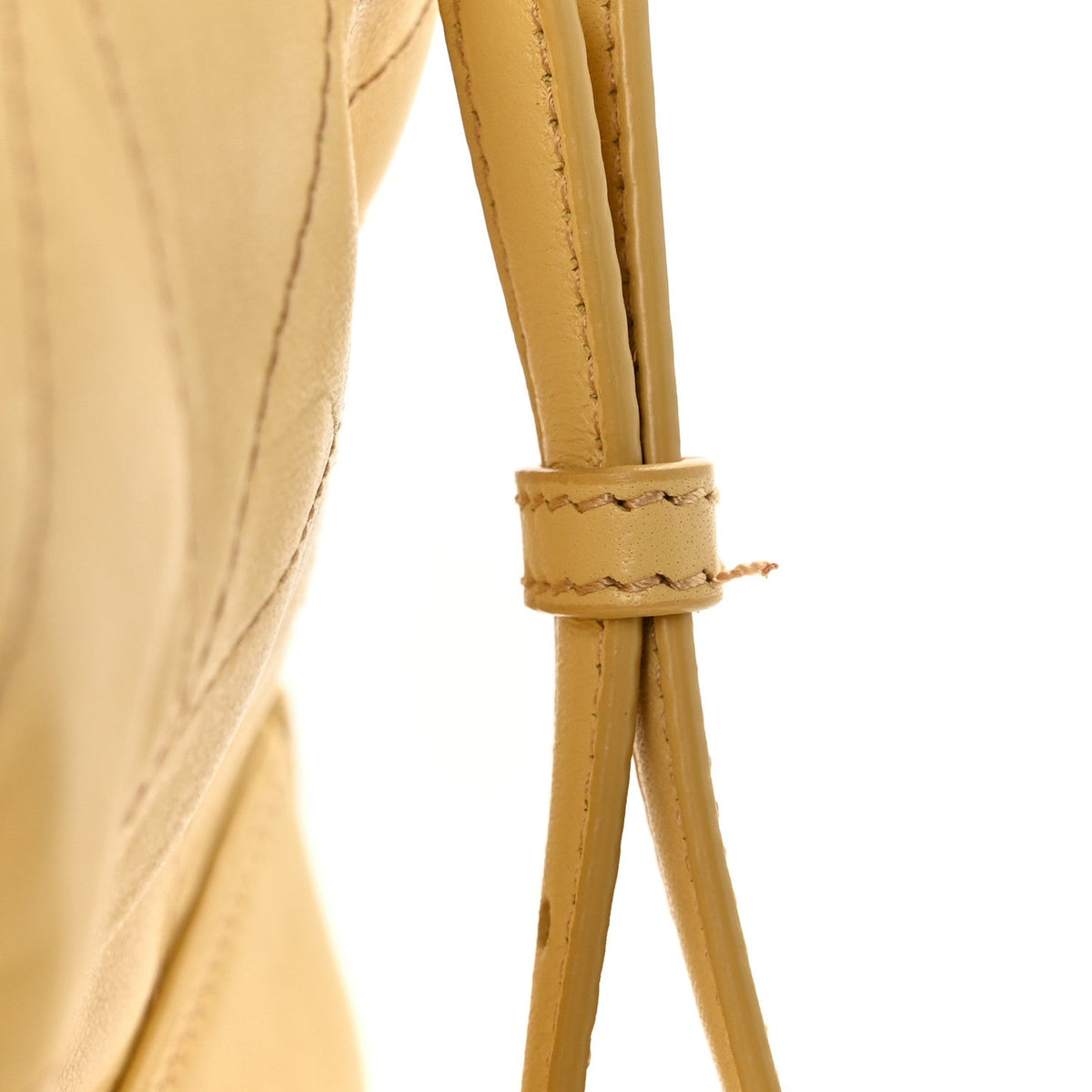 Lambskin Matelasse Monogram Mini Jamie Shoulder Pouch Bag Soft Lemon