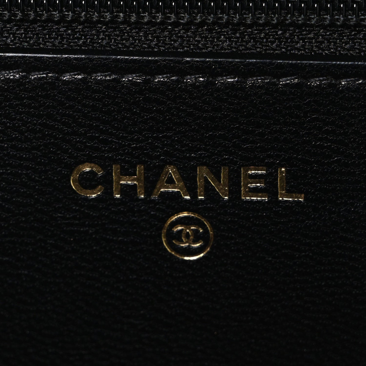 Goatskin Quilted Chanel 19 Wallet On Chain WOC Black