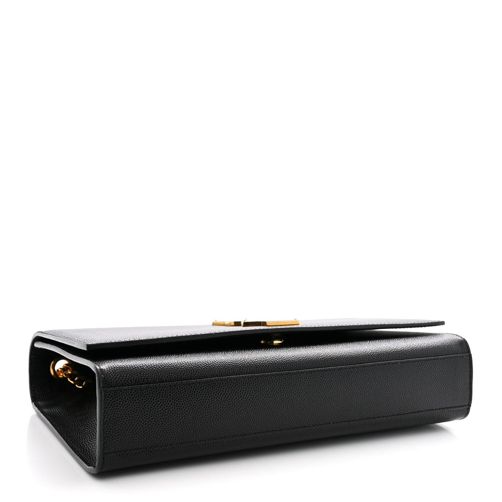 Grain De Poudre Medium Classic Monogram Kate Satchel Black