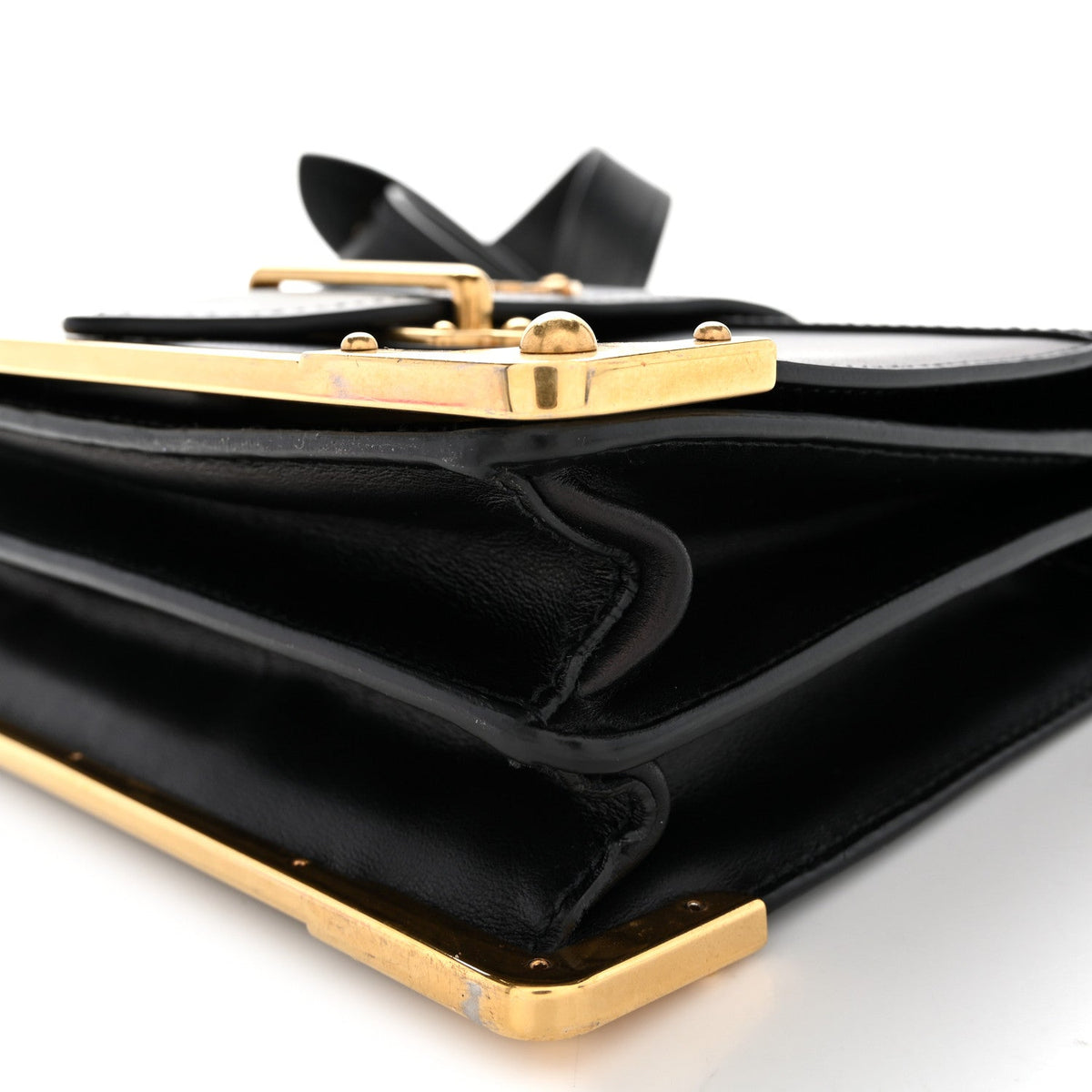 City Calf Saffiano Cahier Bag Black