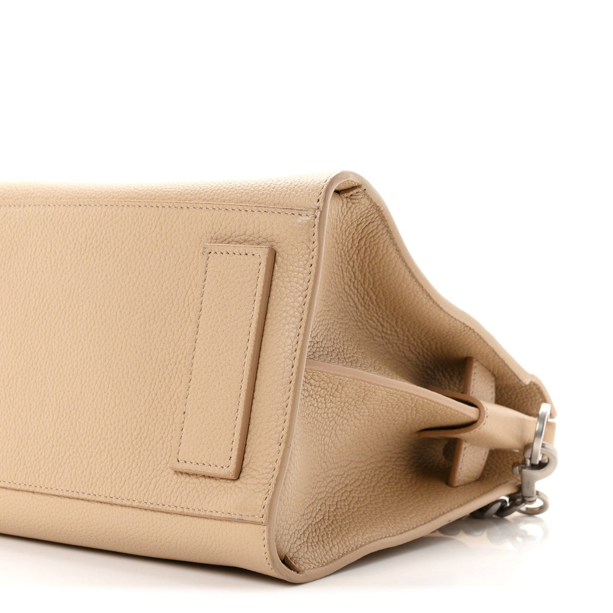 Grained Calfskin Baby Sac De Jour Souple Dark Beige