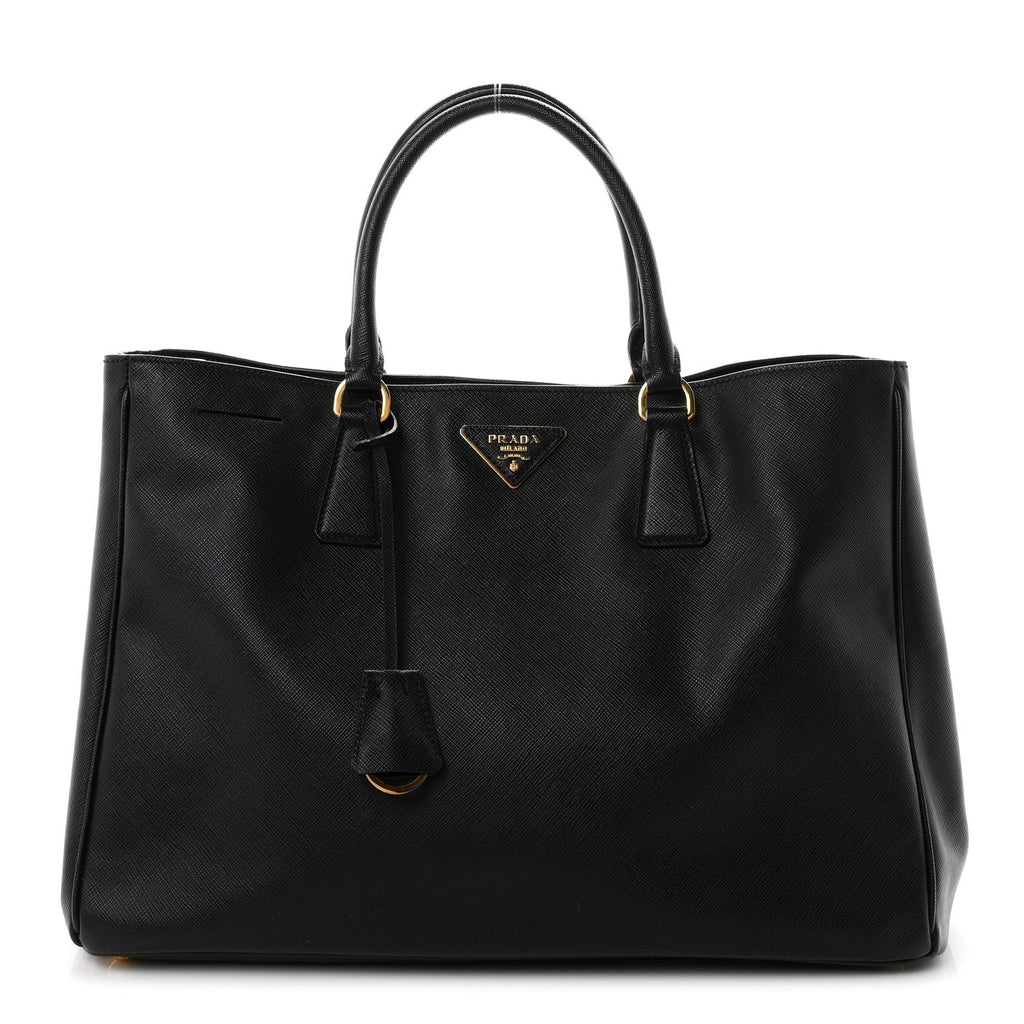 Saffiano Lux Large Tote Black