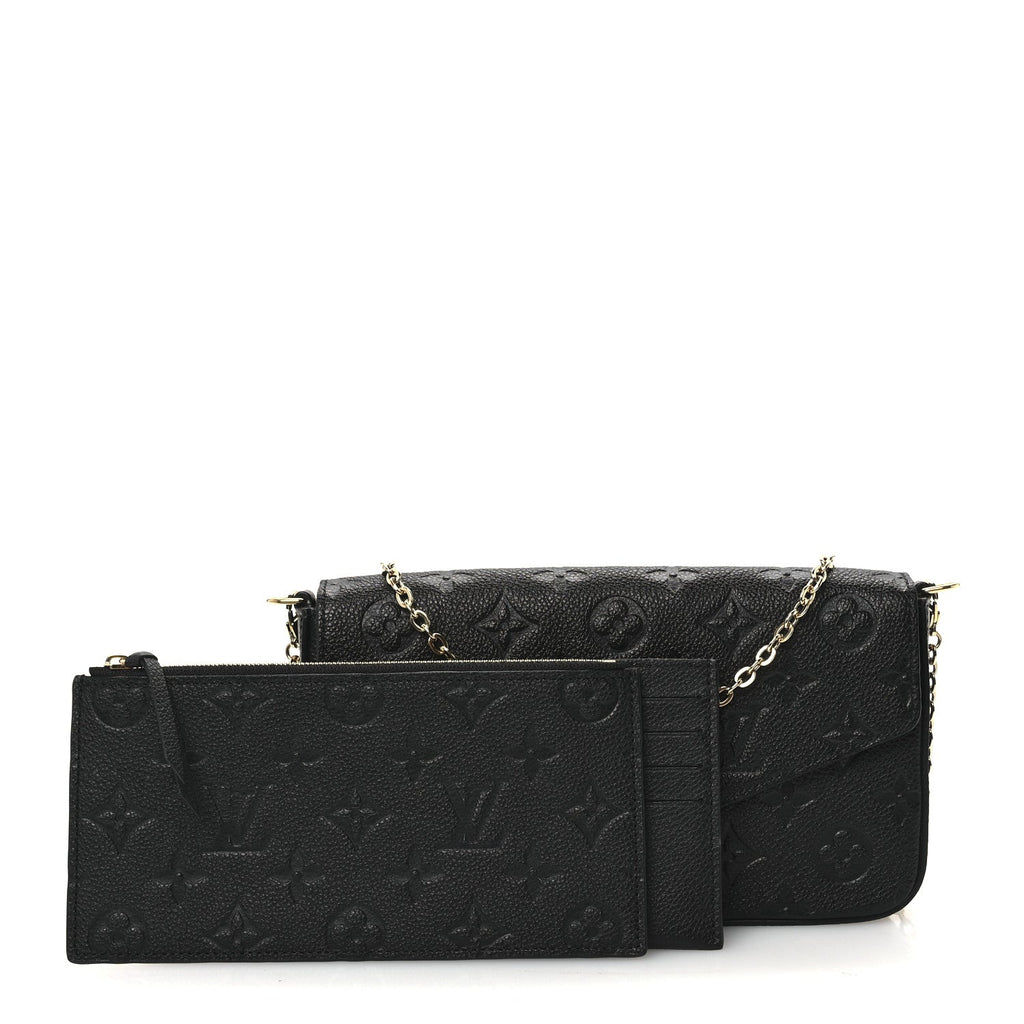 Empreinte Pochette Felicie Chain Wallet Black