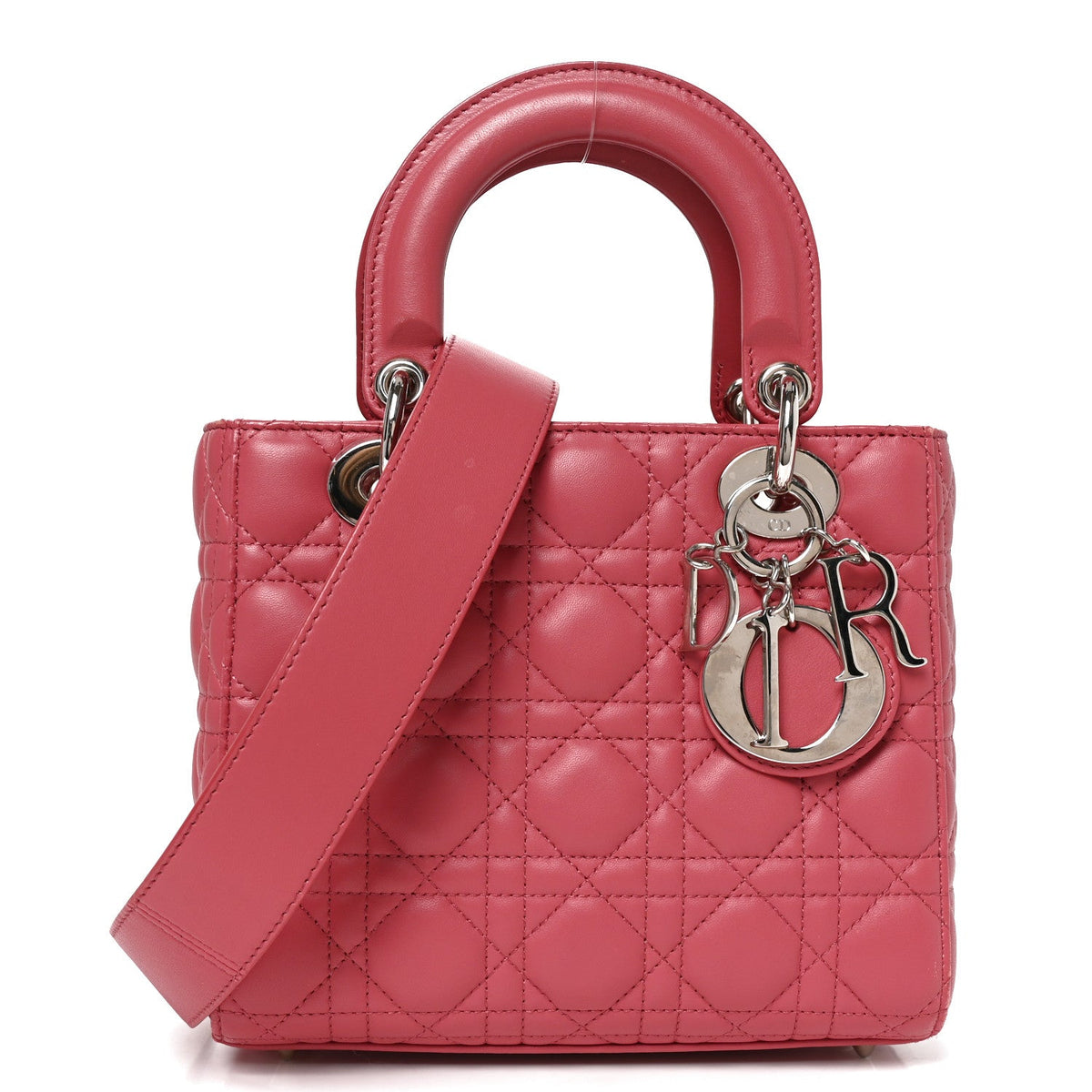 Lambskin Cannage Small My ABCDior Lady Dior Pink